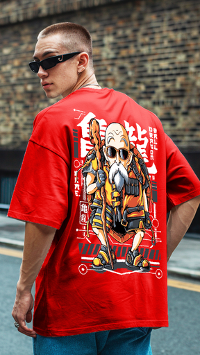 Dragon Ball Printed Oversize T Shirt