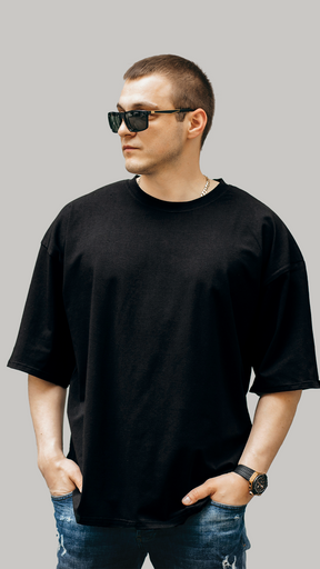 Black Oversized Fit T Shirt