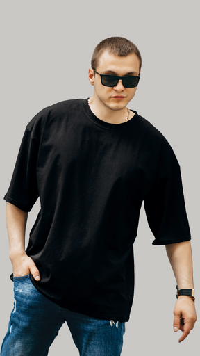 Black Oversized Fit T Shirt