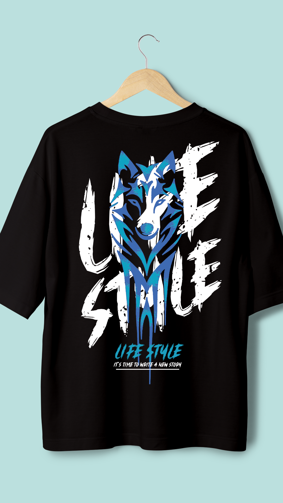 Life Style Printed Oversize T Shirt