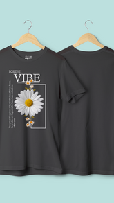 Positive Vibe Printed Half Sleeve T Shirt