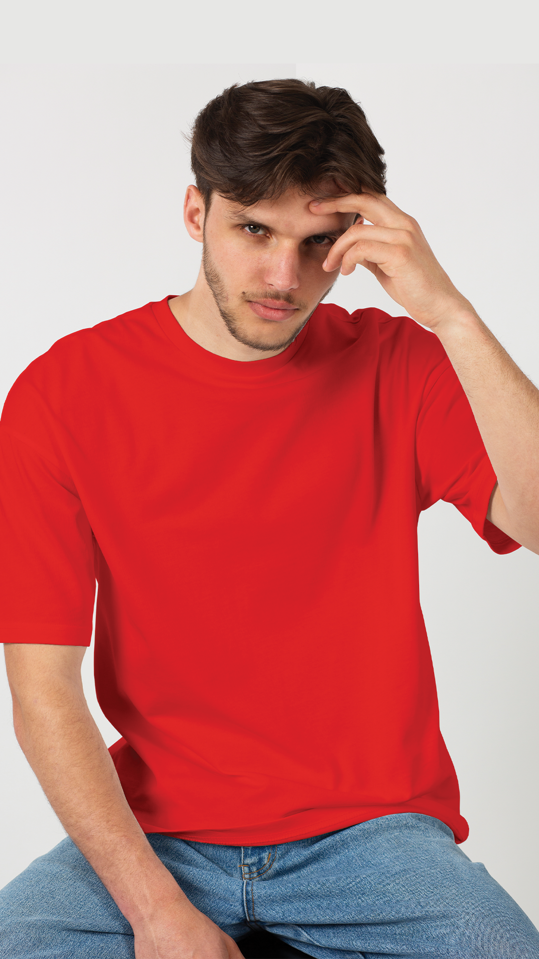 Red Overize Fit T Shirt