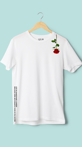 Rose Harf Sleeve T Shirt